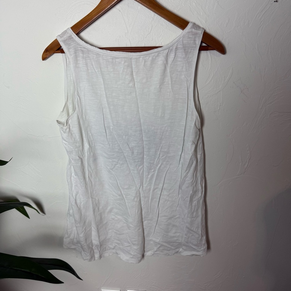 J.Jill Blue Crab Tank Top | Coastal Cotton Graphic Tank | Size Small - Picture 6 of 6